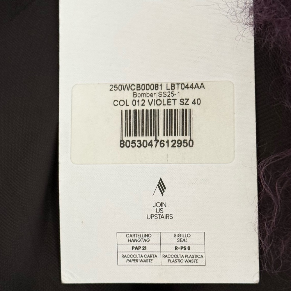 The Attico Deep Purple Mongolian Fur Teddy Jacket - Picture 5 of 5